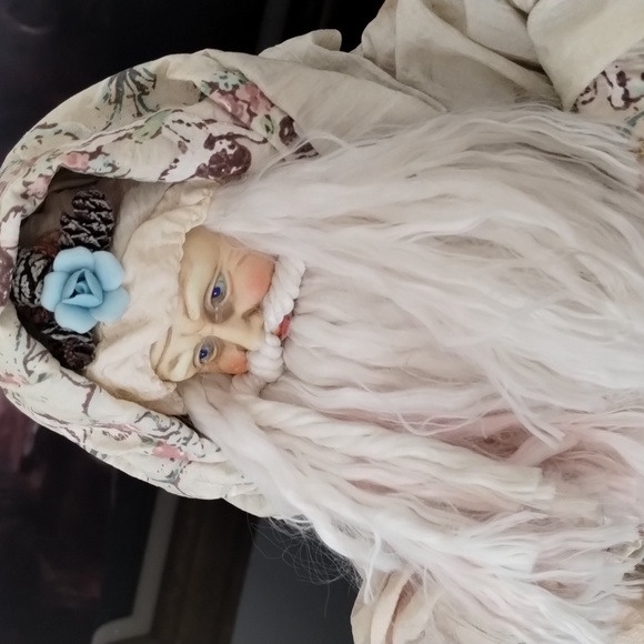 CHRISTMAS VINTAGE Porcelain Wise Old Santa - Picture 1 of 5